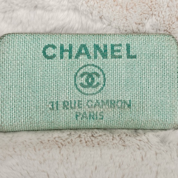 Chanel Deauville Wallet, Lagerfeld Collection color aquanarine - Picture 5 of 17